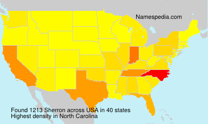 Surname Sherron in USA Surname Sherron in USA