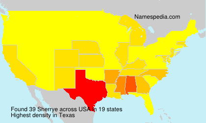 Surname Sherrye in USA Surname Sherrye in USA