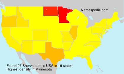 Surname Sherva in USA Surname Sherva in USA