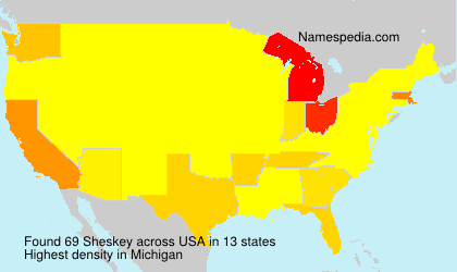 Surname Sheskey in USA Surname Sheskey in USA
