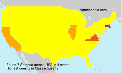 Surname Shethna in USA Surname Shethna in USA