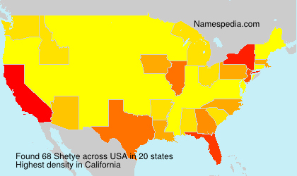 Surname Shetye in USA Surname Shetye in USA