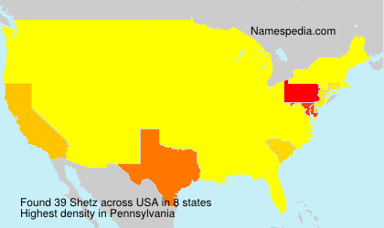 Surname Shetz in USA Surname Shetz in USA