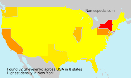 Surname Shevelenko in USA Surname Shevelenko in USA
