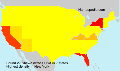 Surname Shewa in USA Surname Shewa in USA
