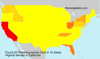 Surname Shewring in USA Surname Shewring in USA
