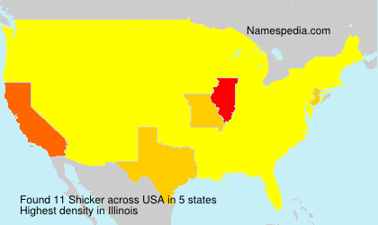 Surname Shicker in USA Surname Shicker in USA
