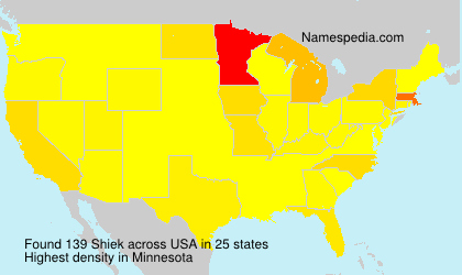Surname Shiek in USA Surname Shiek in USA
