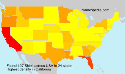 Surname Shiell in USA Surname Shiell in USA