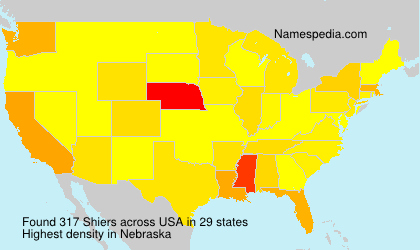 Surname Shiers in USA Surname Shiers in USA