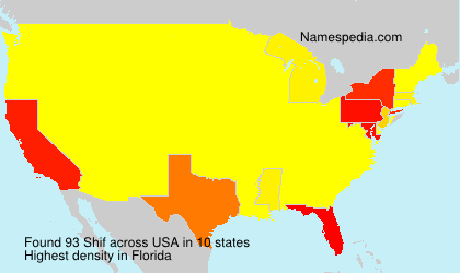 Surname Shif in USA Surname Shif in USA