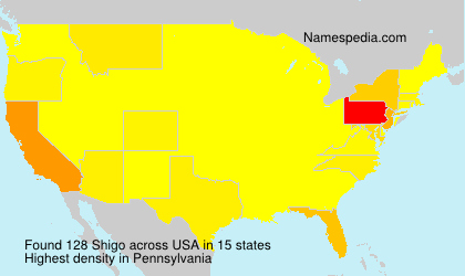 Surname Shigo in USA Surname Shigo in USA