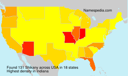 Surname Shikany in USA Surname Shikany in USA