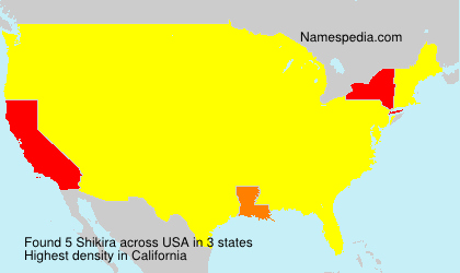 Surname Shikira in USA Surname Shikira in USA