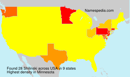Surname Shilinski in USA Surname Shilinski in USA