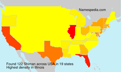 Surname Shiman in USA Surname Shiman in USA
