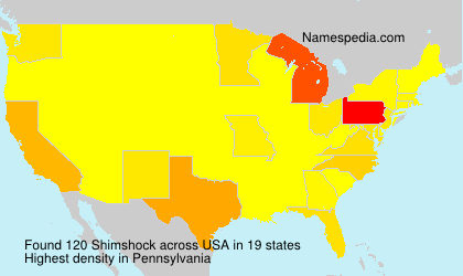 Surname Shimshock in USA Surname Shimshock in USA