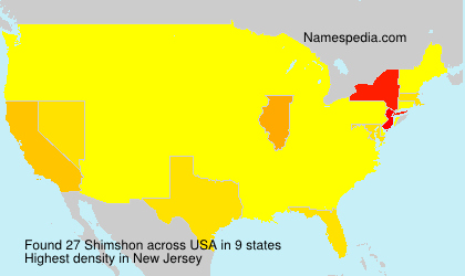Surname Shimshon in USA Surname Shimshon in USA