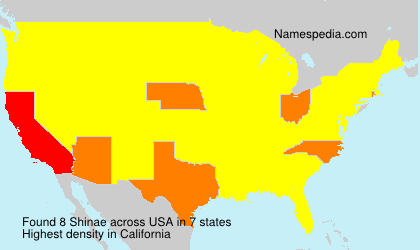 Surname Shinae in USA Surname Shinae in USA