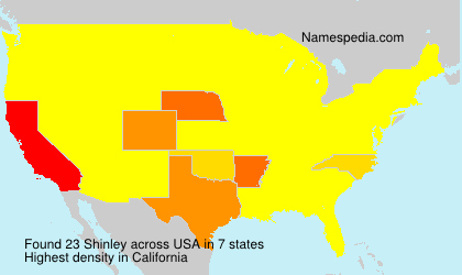 Surname Shinley in USA Surname Shinley in USA