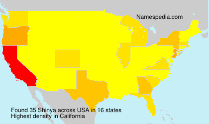Surname Shinya in USA Surname Shinya in USA