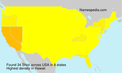 Surname Shioi in USA Surname Shioi in USA