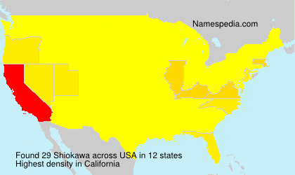 Surname Shiokawa in USA Surname Shiokawa in USA