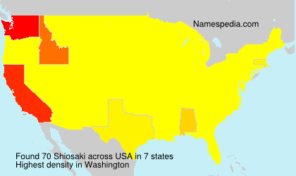 Surname Shiosaki in USA Surname Shiosaki in USA