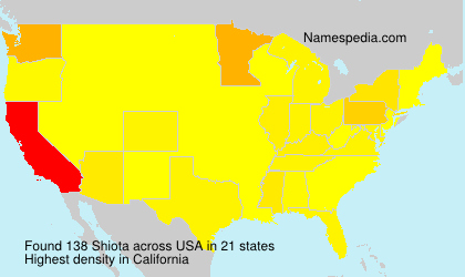 Surname Shiota in USA Surname Shiota in USA