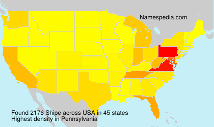 Surname Shipe in USA Surname Shipe in USA