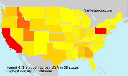 Surname Shippen in USA Surname Shippen in USA
