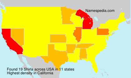 Surname Shirla in USA Surname Shirla in USA