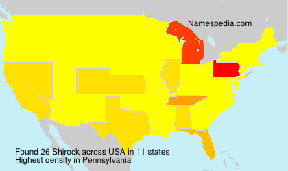 Surname Shirock in USA Surname Shirock in USA