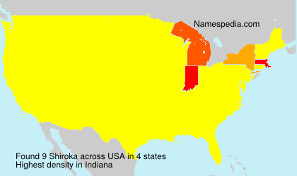 Surname Shiroka in USA Surname Shiroka in USA