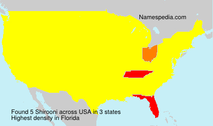 Surname Shirooni in USA Surname Shirooni in USA