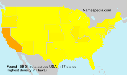 Surname Shirota in USA Surname Shirota in USA