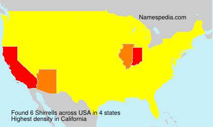 Surname Shirrells in USA Surname Shirrells in USA