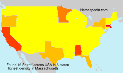 Surname Shirriff in USA Surname Shirriff in USA