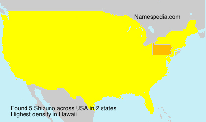 Surname Shizuno in USA Surname Shizuno in USA