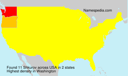Surname Shkurov in USA Surname Shkurov in USA