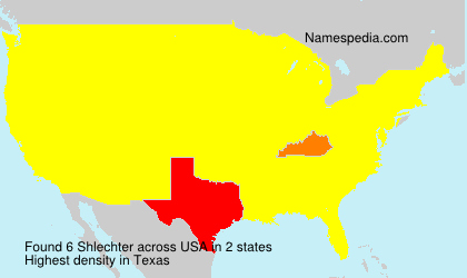 Surname Shlechter in USA Surname Shlechter in USA