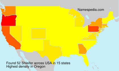 Surname Shleifer in USA Surname Shleifer in USA