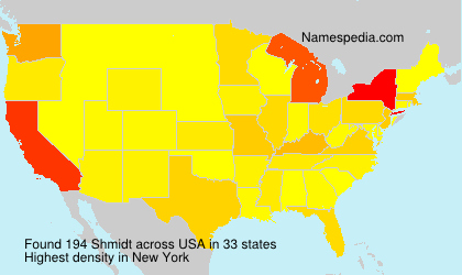 Surname Shmidt in USA