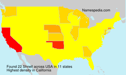 Surname Shnell in USA Surname Shnell in USA