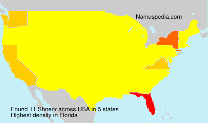 Surname Shneor in USA Surname Shneor in USA
