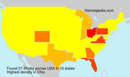 Surname Shoby in USA Surname Shoby in USA
