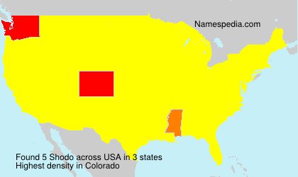 Surname Shodo in USA Surname Shodo in USA