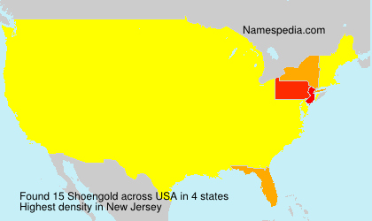 Surname Shoengold in USA Surname Shoengold in USA
