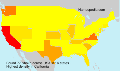 Surname Shokri in USA Surname Shokri in USA