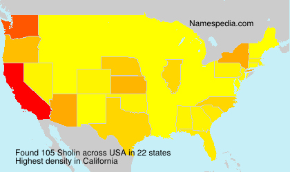 Surname Sholin in USA Surname Sholin in USA